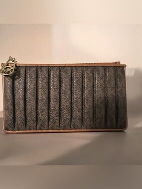 Michael Kors Jet Set Charm pleated logo card case wallet